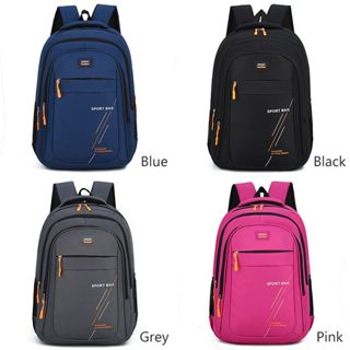 Ba Lô Du Lịch Vải Oxford Màu Trơn Sức Chứa Lớn Thời Trang Mới Cho Nam