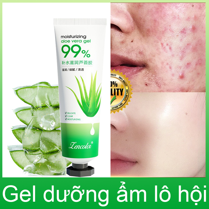 Gel Nha Đam 40G Dưỡng Ẩm Chống Lão Hoá Trị Mụn Trứng Cá Mờ Sẹo Gel Chống Nắng Dịu Nhẹ Không Kích Ứng