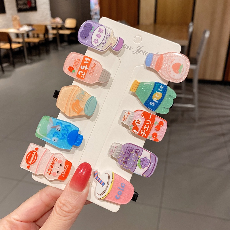 Kẹp Tóc Hình Bình Nước Hoạt Hình Dễ Thương Dành Cho Nữ