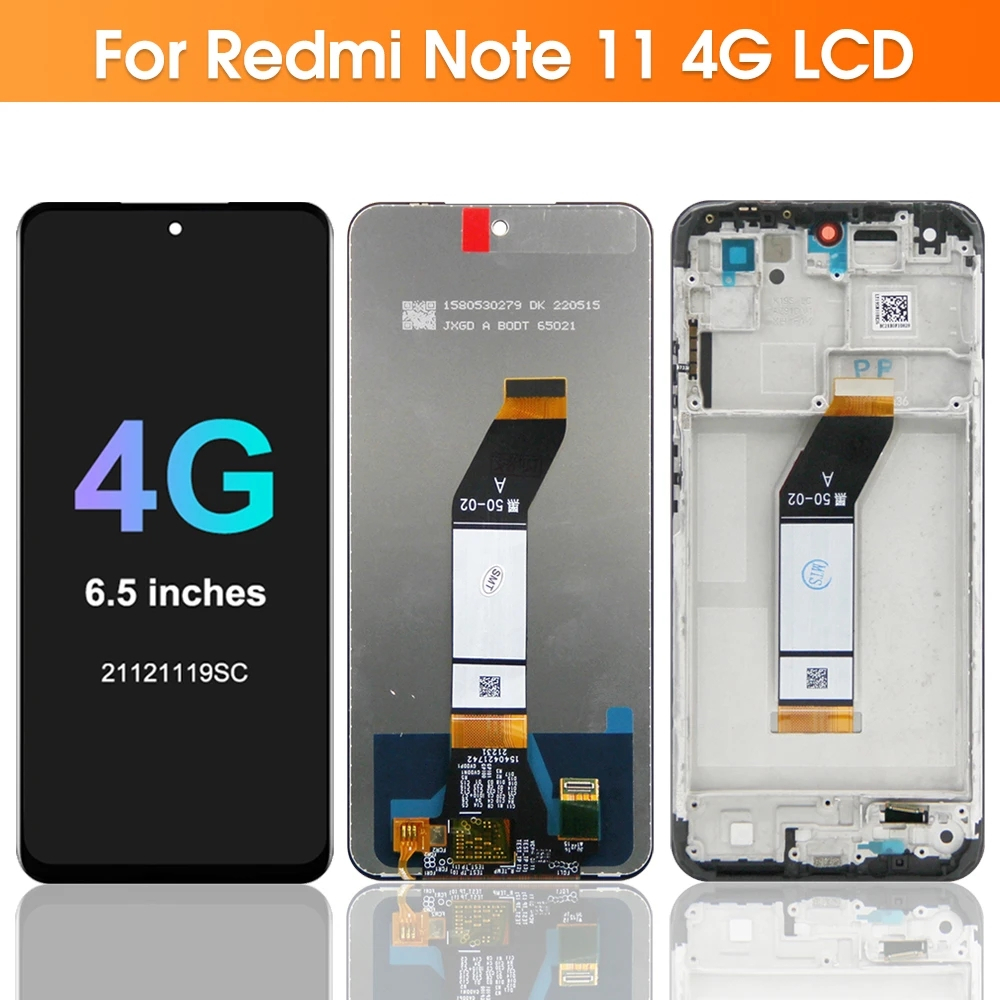 Màn Hình LCD Chất Lượng Cao Thay Thế Cho Xiaomi Redmi Note 11 2201117Tg Note 11 4G 21121119Màn Hình Cảm Ứng Kèm Khung Thay Thế Chất Lượng Cao