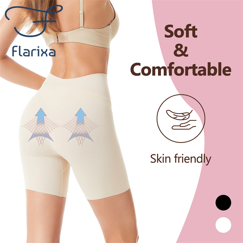 Flarixa Quần Short An Toàn Mặc Dưới Váy Eo Cao Co Giãn Không Đường May Cho Nam Nữ