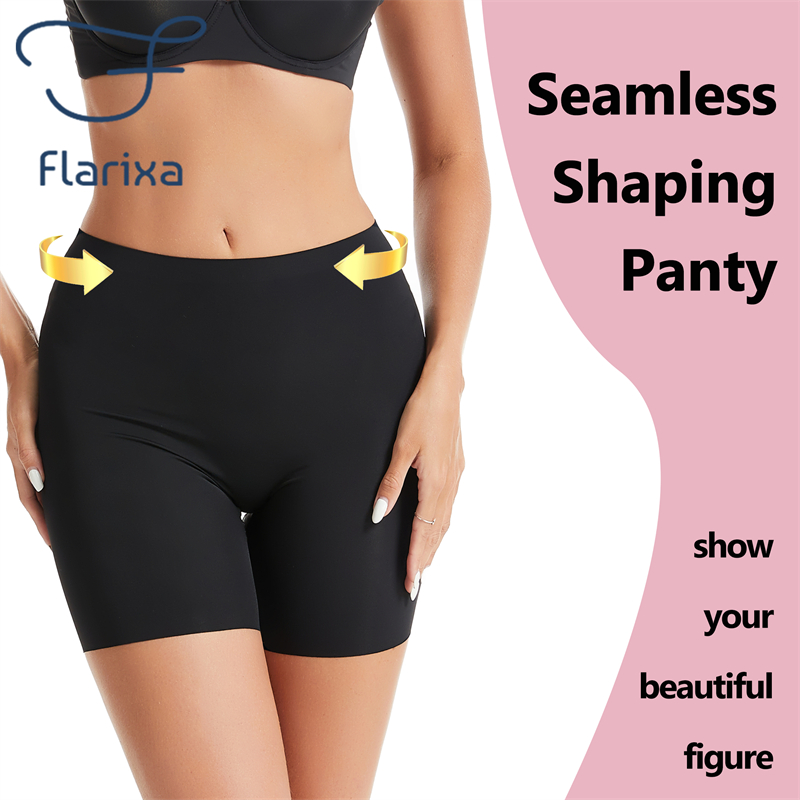 Flarixa Quần Short An Toàn Mặc Dưới Váy Eo Cao Co Giãn Không Đường May Cho Nam Nữ