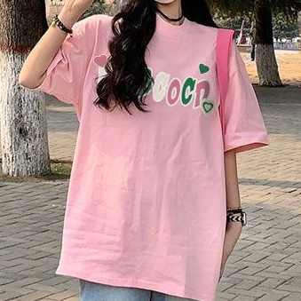 JiashuchengÁo Thun Nữ Ngắn Tay Cổ Tròn Thời Trang