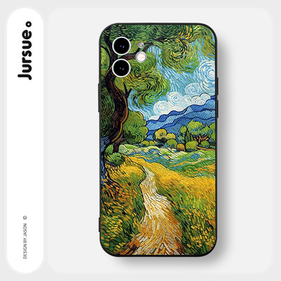 Ốp lưng JURSUE mềm chống bẩn hình độc lạ vintage Cho iPhone 17 16 15 14 13 12 11 Pro Max SE 2020 X XR XS ip 8 7 Plus Y3672