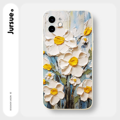 Ốp lưng JURSUE mềm chống sốc hình dễ thương đẹp độc lạ Cho iPhone 16 15 14 13 12 11 Pro Max SE 2020 X XR XS ip 8 7 Plus Y3674