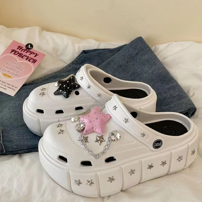 HHH Dép Cross dép sandal nữ đế cao 6cm Đi Biển Xinh Xắn B20H17B 230615