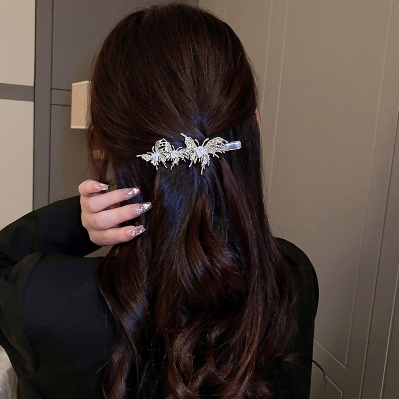 Kẹp Tóc Mỏ Vịt Bằng Kim Loại Dạng Lỏng ONERI Y2k Nhiều Loại Có Thể Chọn Lựa