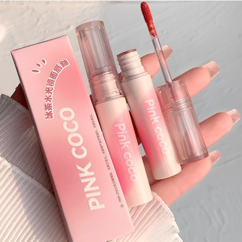 Son bóng PINKCOCO trang điểm môi dưỡng ẩm lâu trôi