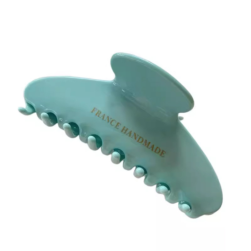 Kẹp Tóc Cỡ Lớn Màu Trơn Phong Cách Pháp Thời Trang Mùa Hè Chất Lượng Cao