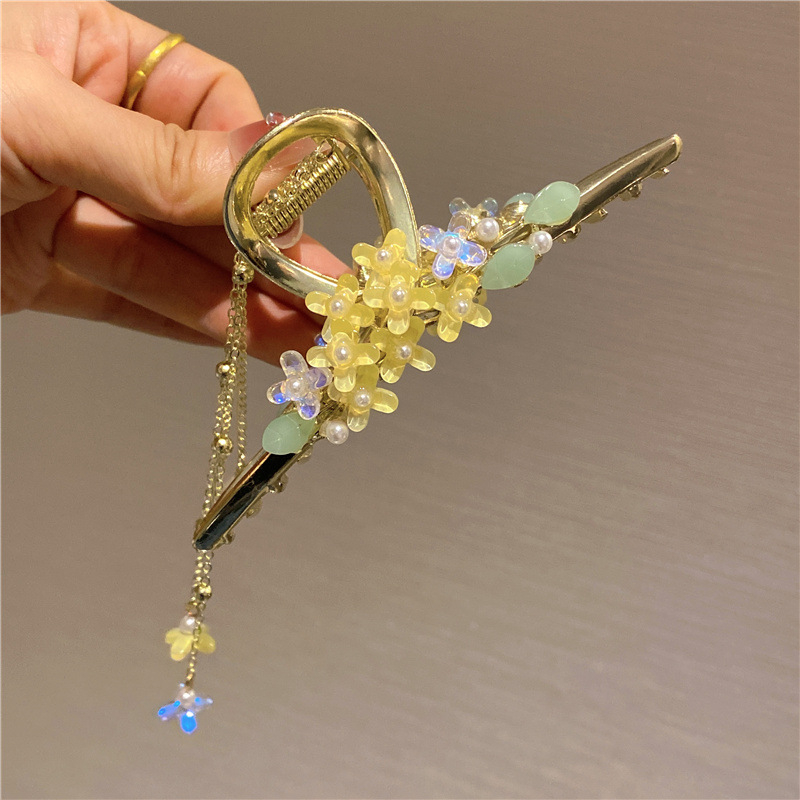 Kẹp Tóc Hợp Kim Đính Đá Lấp Lánh Phong Cách Hàn Quốc Cho Nữ