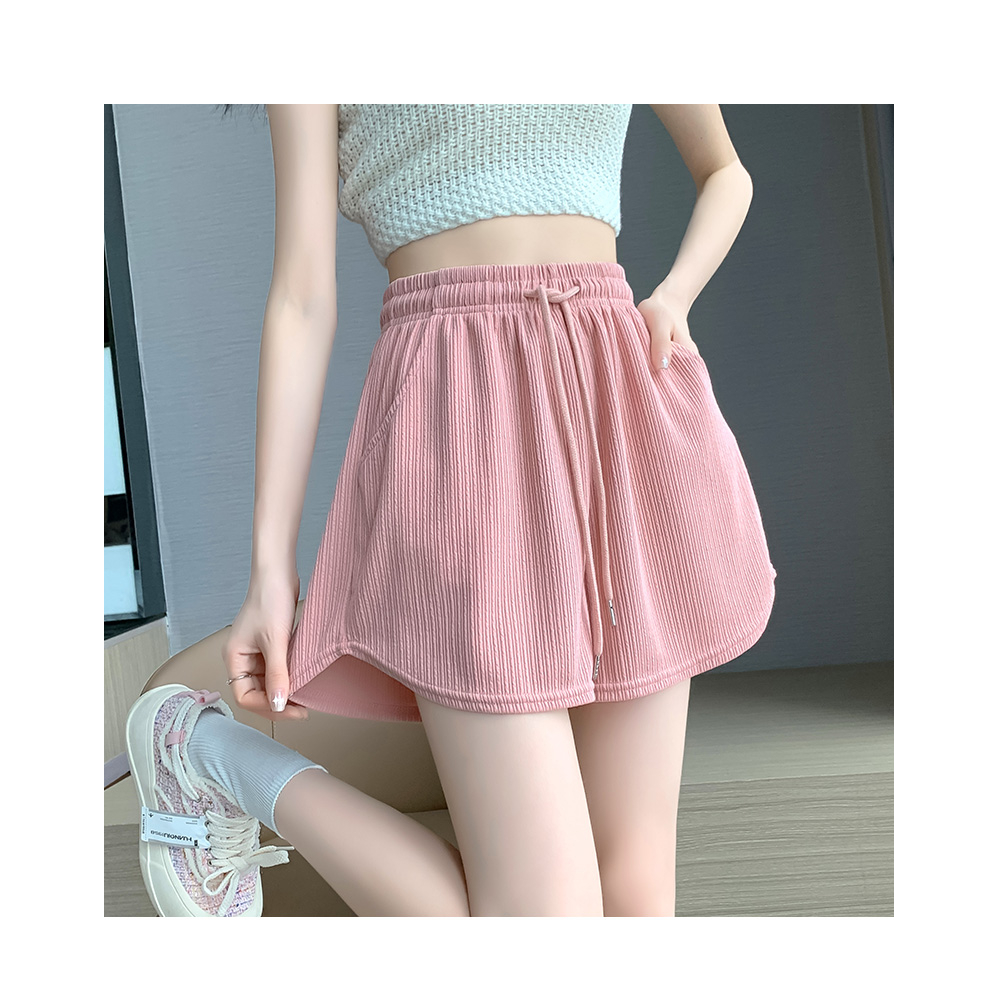 Ethelgirl Quần Short Thể Thao Vải Lụa Lạnh Mỏng Ống Rộng Thời Trang Mùa Hè 6 Màu Sắc Lựa Chọn Dành Cho