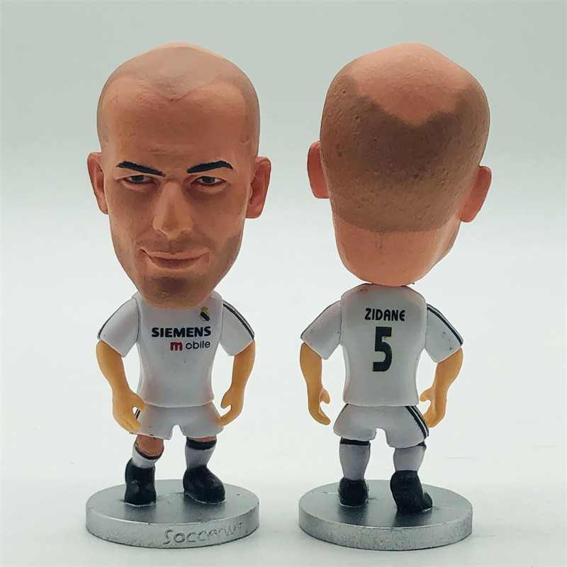 Mô Hình Ngôi Sao Bóng Đá Real Madrid Zinedine Zidane Beckham Carlos Ronaldo Cao 6.5cm