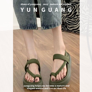 Sandal YUNGUANG kẹp ngón đế xuồng quai co giãn phong cách la mã cho nữ