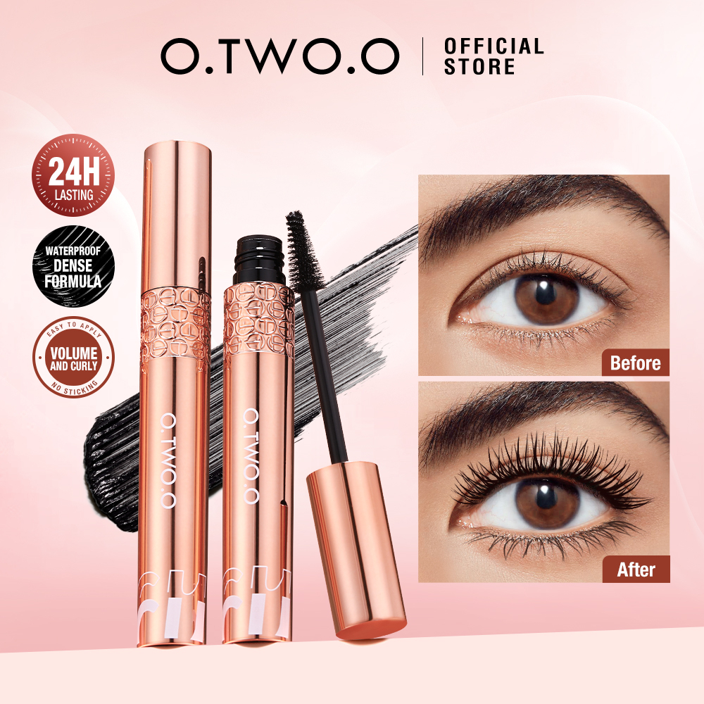 Mascara O.TWO.O Chống Nước Chống Nhòe Lâu Phai Cho Hàng Mi Dày Và Cong Vút