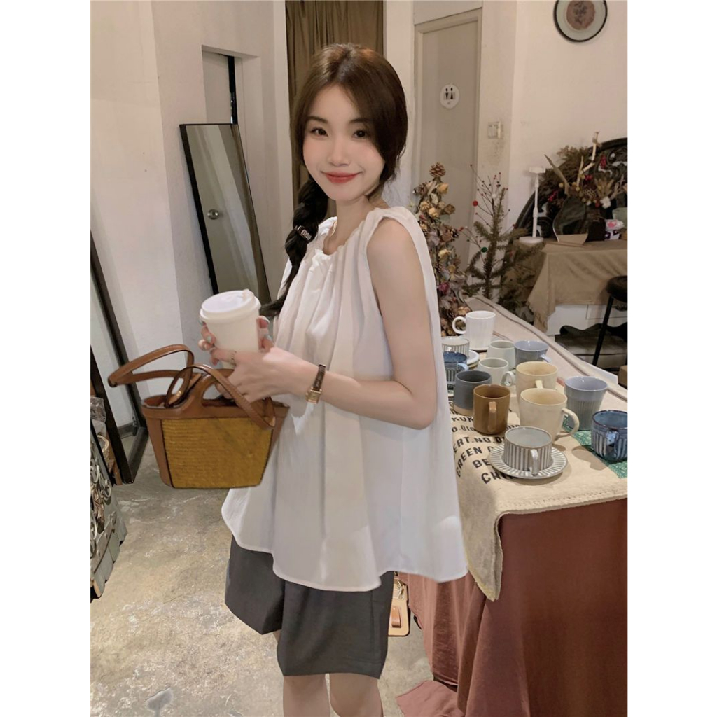 Áo Hai Dây Dáng Rộng Phong Cách Thời Trang Mùa Hè Mới 2023