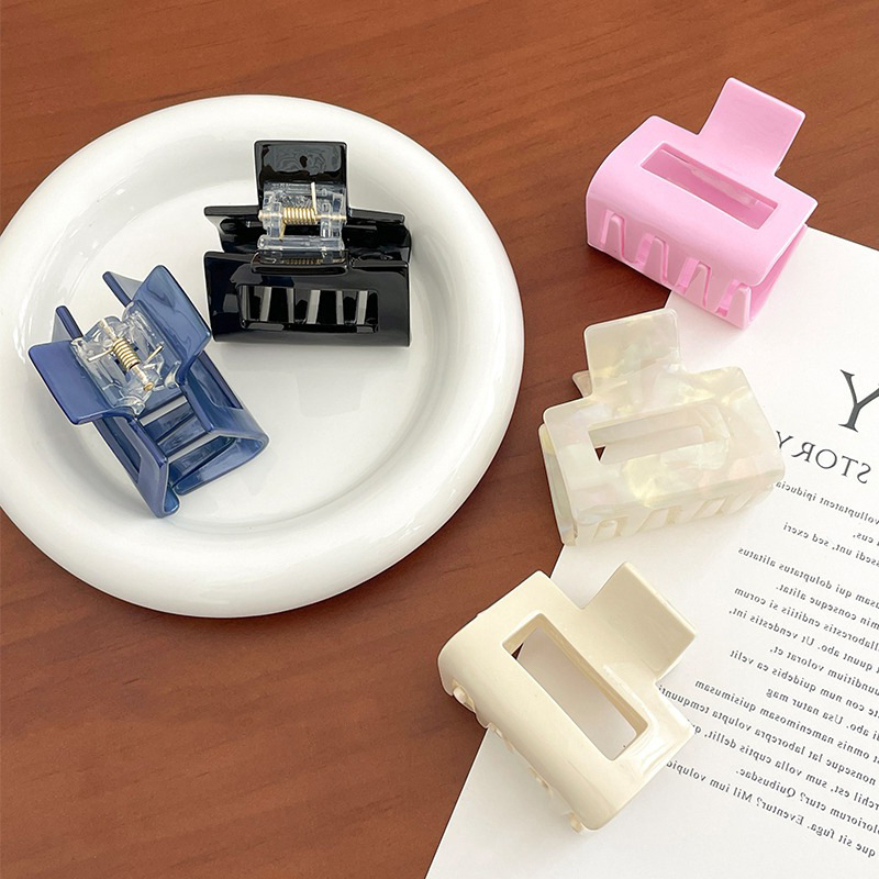 Kẹp Tóc Nhỏ Hình Vuông Đơn Giản Thời Trang Hàn Quốc Cho Nữ