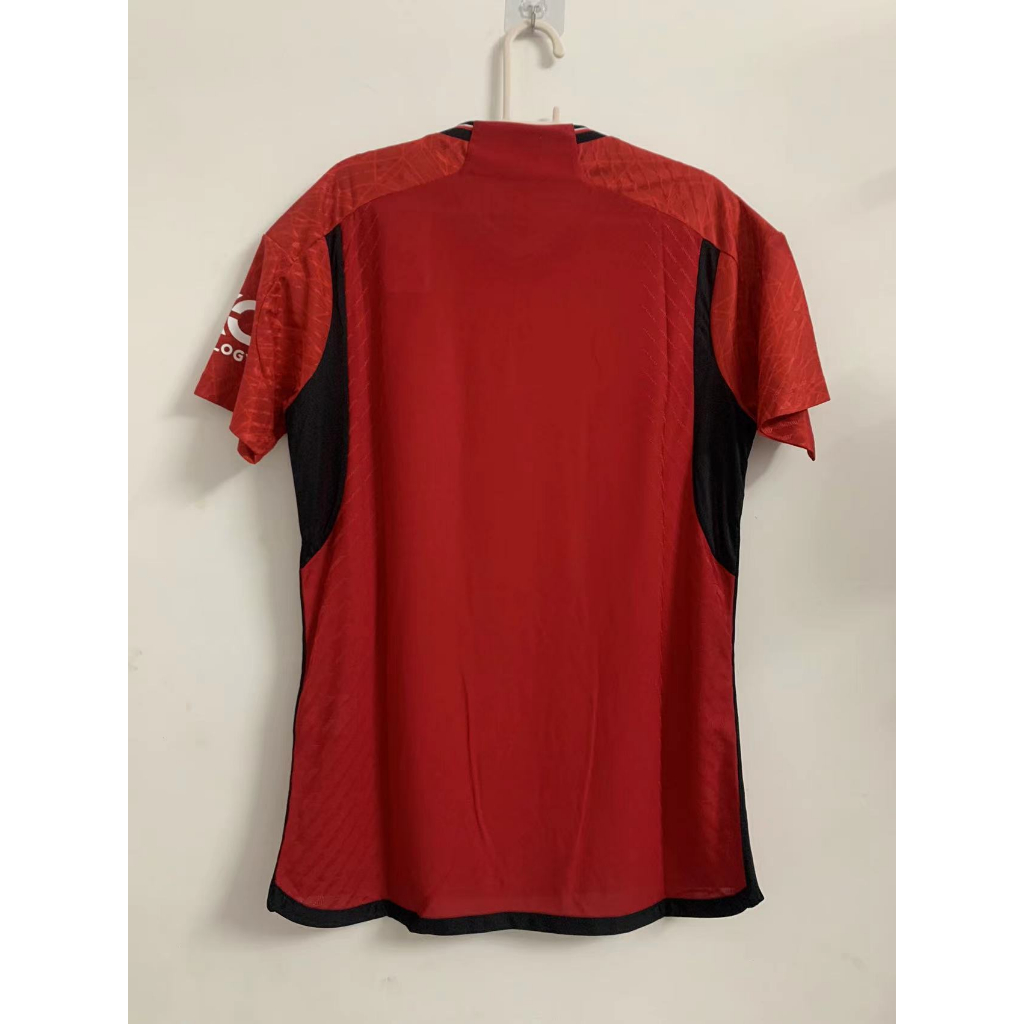 Áo Thun Bóng Đá Màu Đỏ Size S-2XL Size S-23-24 （only T-shirt）MANU