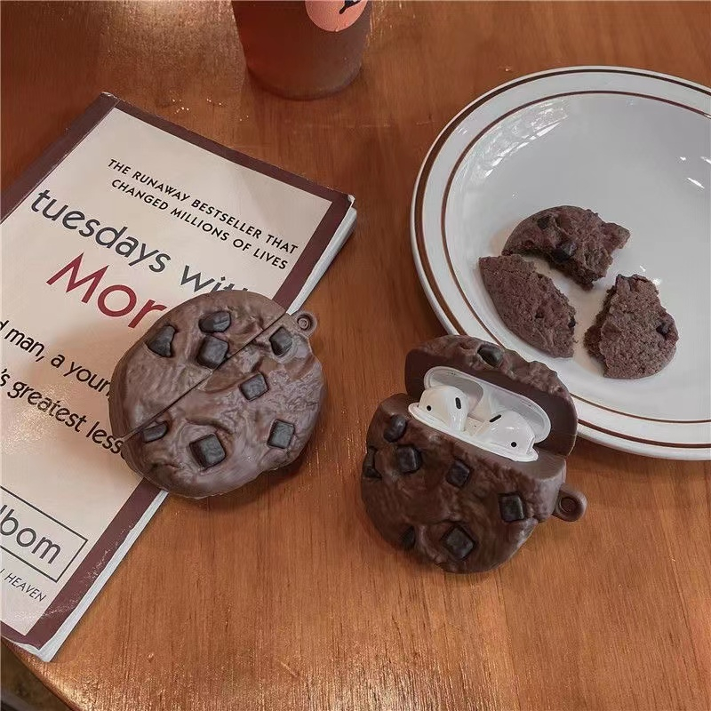 Vỏ Bảo Vệ Hộp Sạc Tai Nghe Redmi Buds3 Buds4 pro Bluetooth Không Dây Chất Liệu Silicon Mềm Hình Bánh Quy 3D Dễ Thương