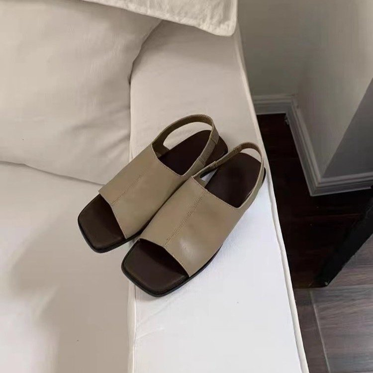 Giày Sandal Hở Mũi Plus Size 35-41