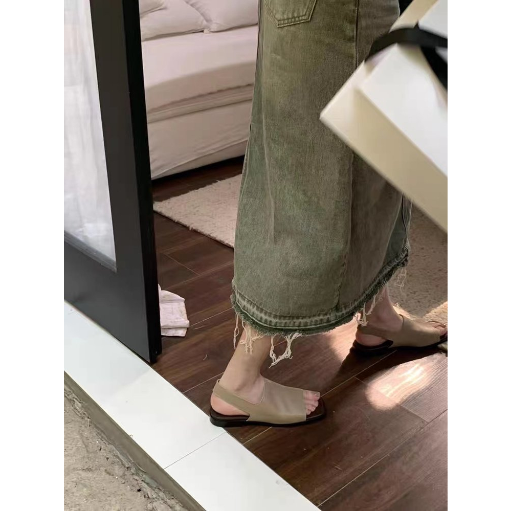 Giày Sandal Hở Mũi Plus Size 35-41