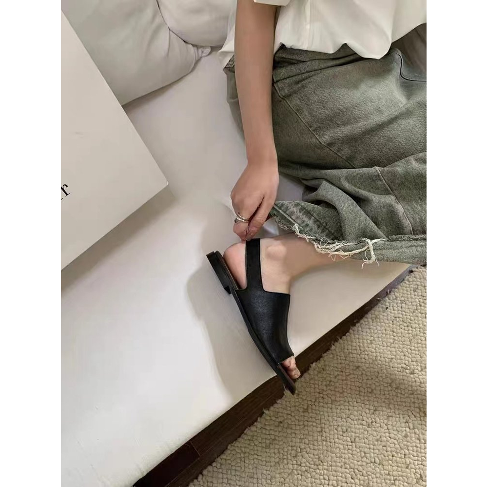 Giày Sandal Hở Mũi Plus Size 35-41