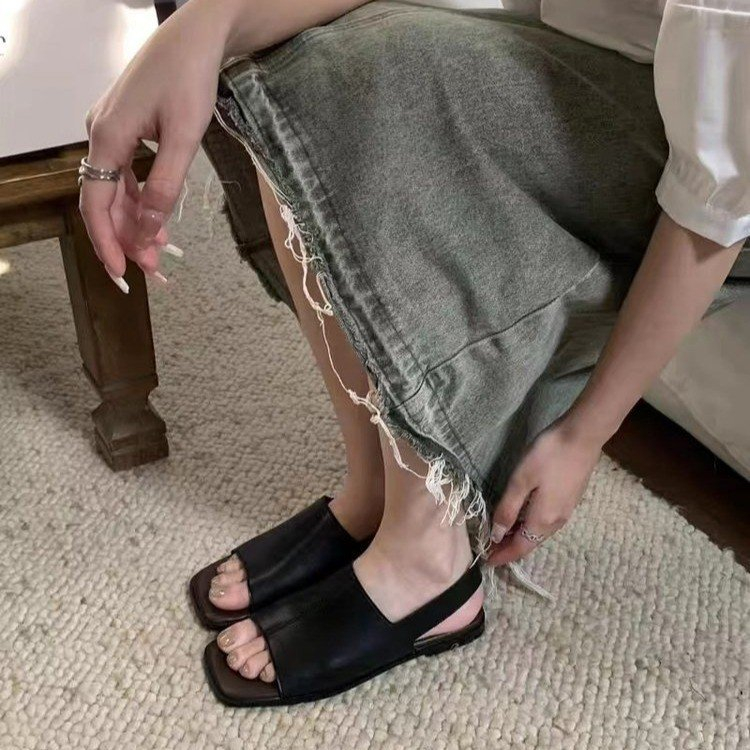 Giày Sandal Hở Mũi Plus Size 35-41