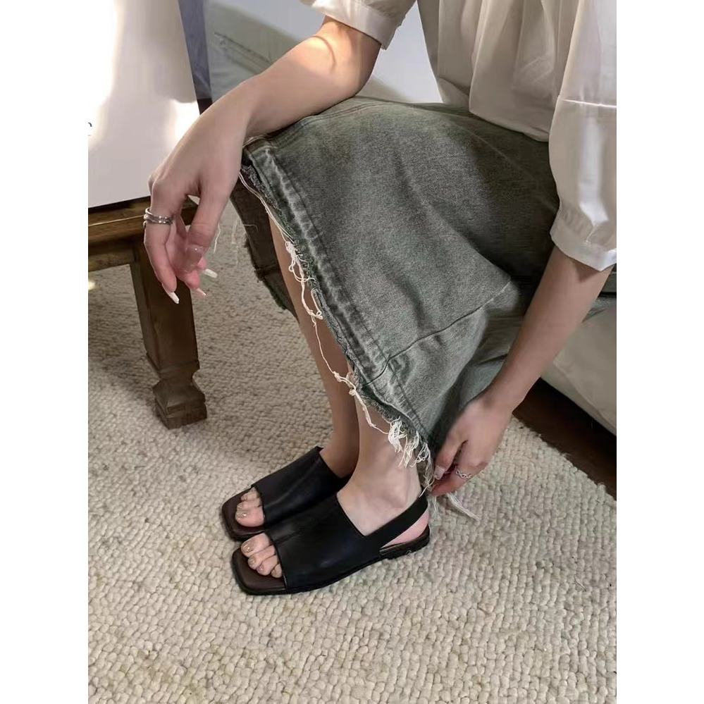 Giày Sandal Hở Mũi Size Lớn Thời Trang Cho Nữ