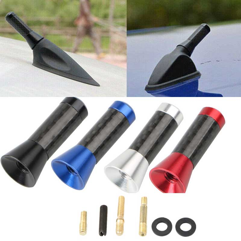 Ăng Ten Ngắn 1.4 "Bằng Nhôm Sợi Carbon Chuyên Dụng Cho Xe Hơi / Xe
