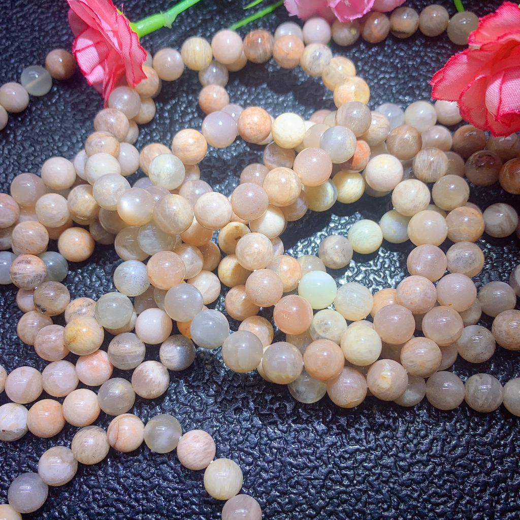 Vòng Tay Đá Đào 8mm Chất Lượng Cao Cho Nam Nữ
