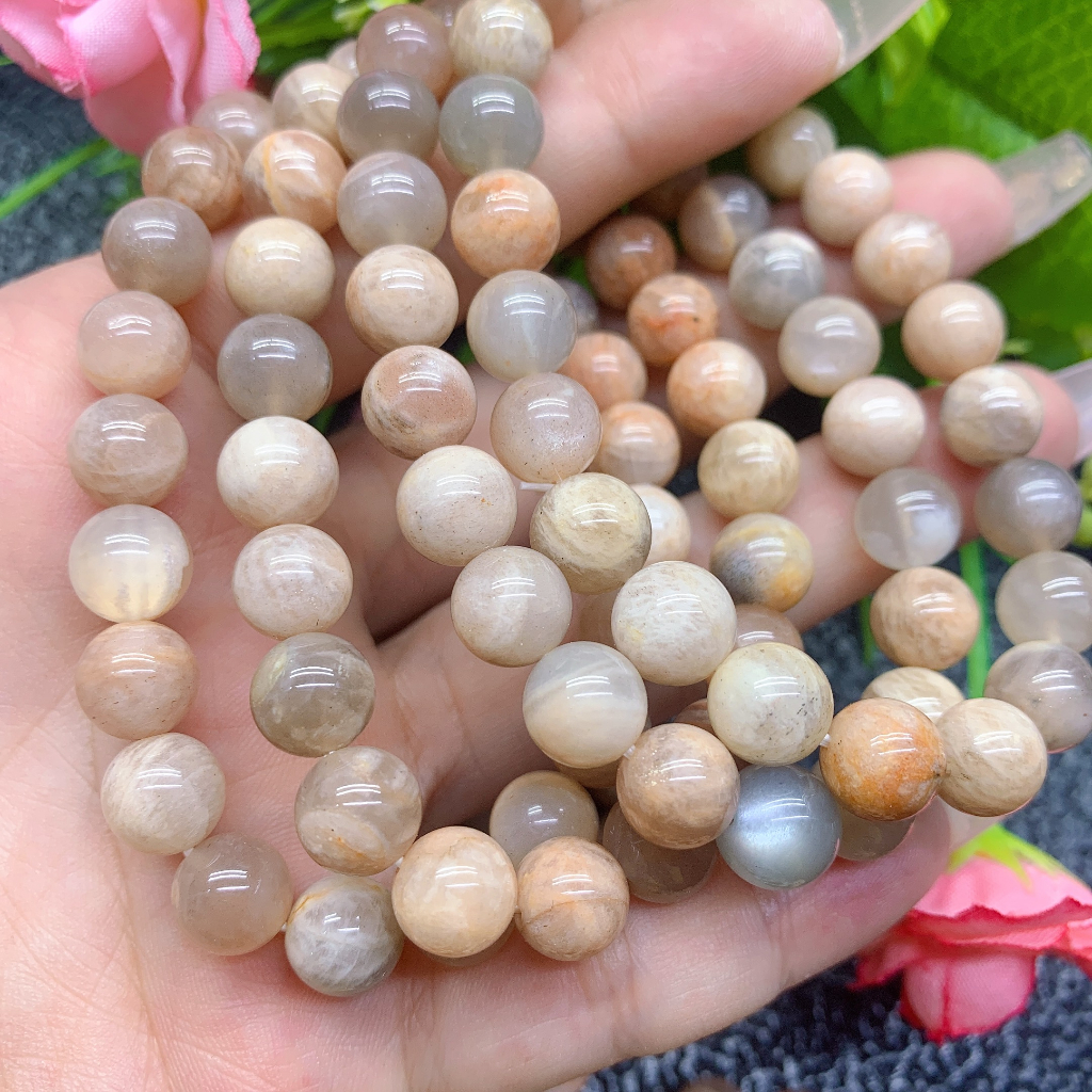 Vòng Tay Đá Đào 8mm Chất Lượng Cao Cho Nam Nữ