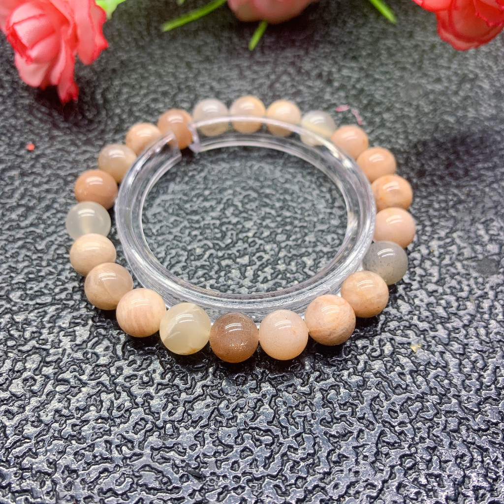 Vòng Tay Đá Đào 8mm Chất Lượng Cao Cho Nam Nữ
