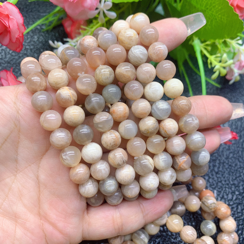 Vòng Tay Đá Đào 8mm Chất Lượng Cao Cho Nam Nữ