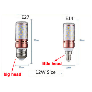 Bóng đèn E14 E27 AC 220v Led 12w nhiều màu chất lượng