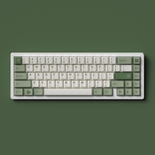【JKDK】 bamboo forest keycaps cherry profile Dye-sublimation customized 68 84 87 96 104 keyboard keycap