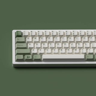 【JKDK】 bamboo forest keycaps cherry profile Dye-sublimation customized 68 84 87 96 104 keyboard keycap
