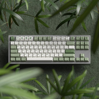 【JKDK】 bamboo forest keycaps cherry profile Dye-sublimation customized 68 84 87 96 104 keyboard keycap
