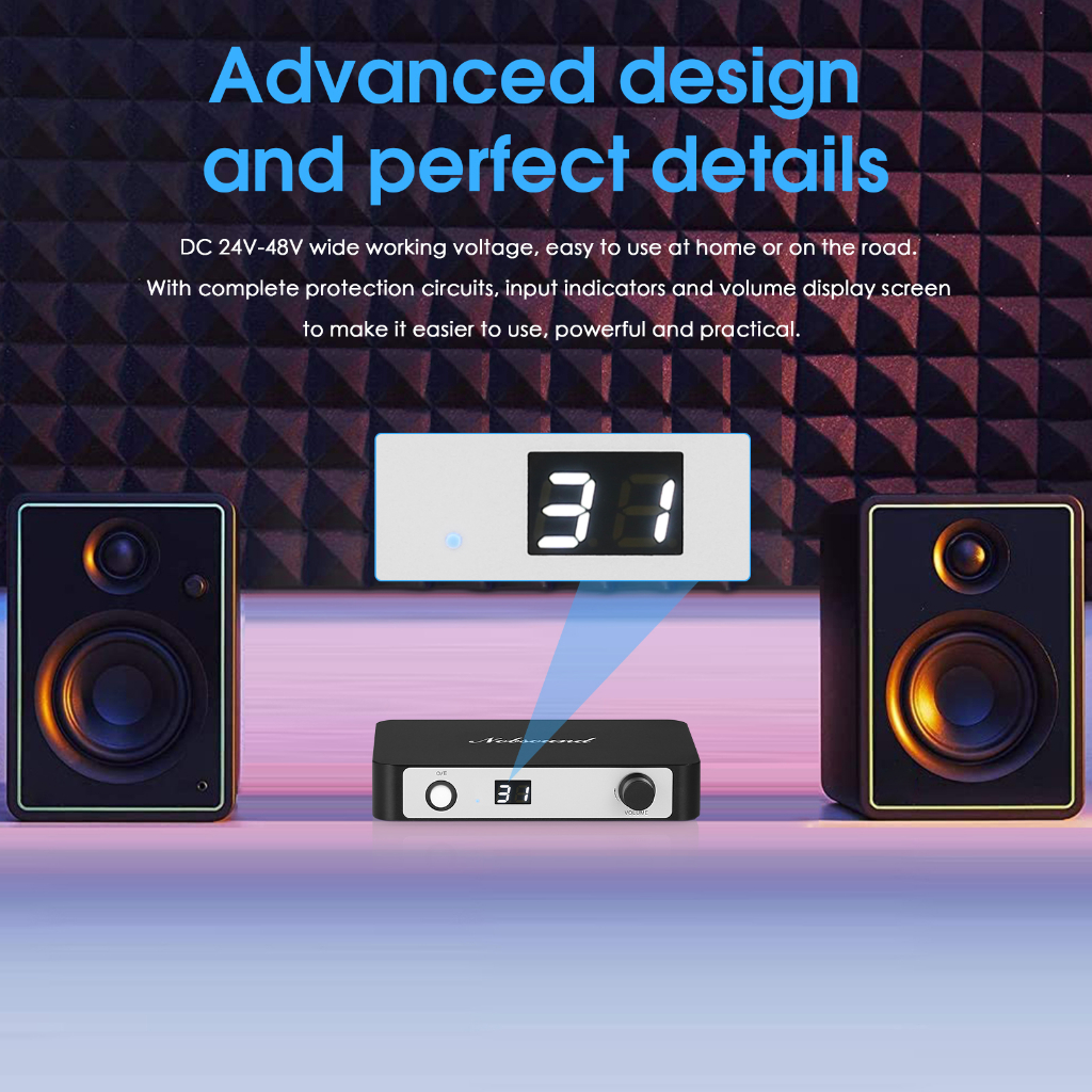 Bộ Khuếch Đại Âm Thanh TA-21 PRO 2.0 Kênh TPA3255 Bluetooth 5.0 300Wx2