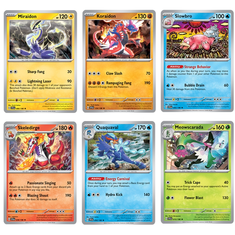 40 Pokemon thẻ Scarlet&Violet tăng cường gói Pokemon TCG