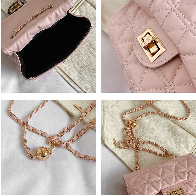 Túi Đeo Chéo Nhỏ Hình Vuông Thêu Họa Tiết Sọc Lưới Phong Cách Phương Tây Thời Trang 2023 Cho Nữ