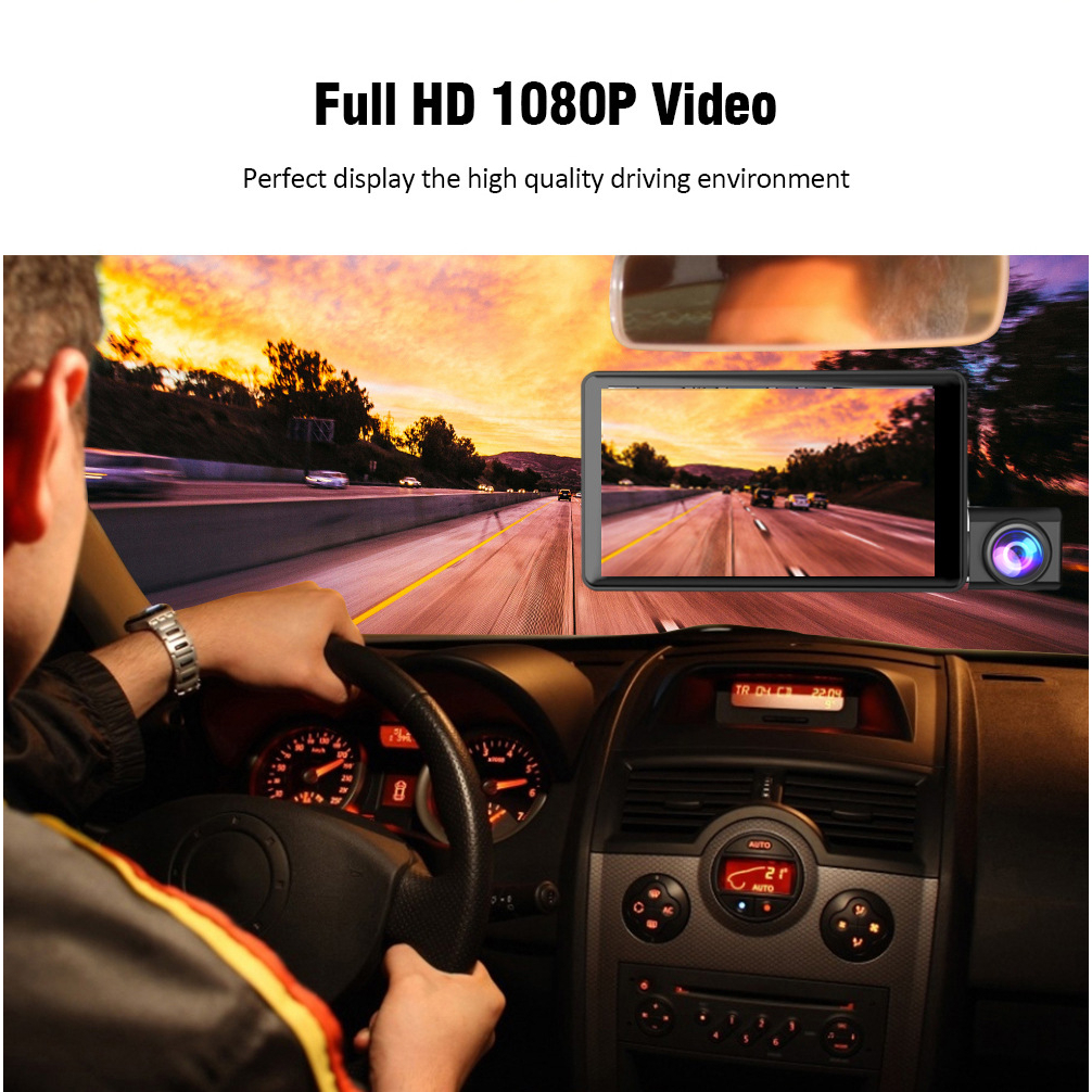 Camera Ghi HìNh A6 1080P DVR TầM NhìN Ban Đêm 4 Inch G-Sensor Cho Xe Hơi