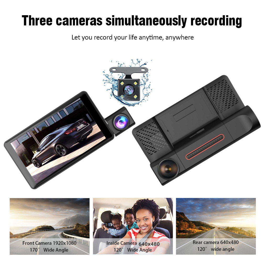 Camera Ghi HìNh A6 1080P DVR TầM NhìN Ban Đêm 4 Inch G-Sensor Cho Xe Hơi