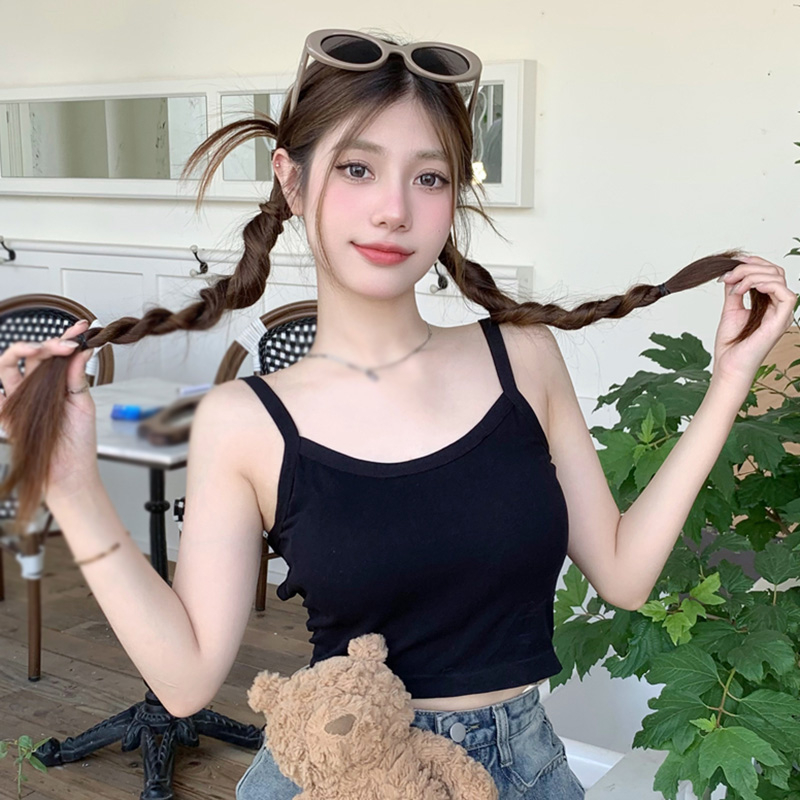 Áo Croptop Sát Nách Hở Lưng Màu Sắc Ngọt Ngào Quyến Rũ Cho Nữ