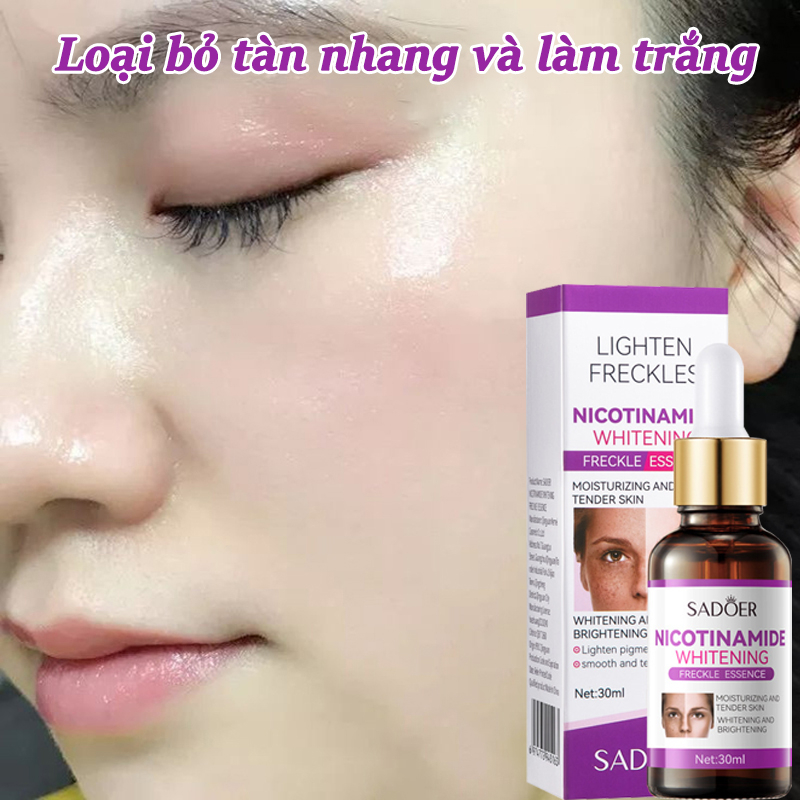 Tinh chất làm trắng sạch tàn nhang 30ml Kem trắng da và xóa tàn nhang, Hiệu quả làm mờ thâm nám tàn nhan, dưỡng trắng da mặt