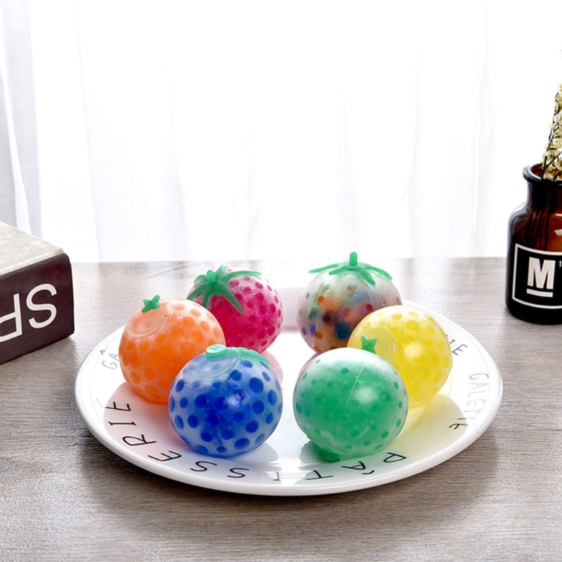 Đồ chơi bóp giải nén trái dâu squishy giảm căng thẳng