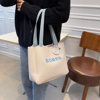 AlphaZ Túi Xách Da PU Màu Trơn Sức Chứa Lớn Thời Trang Cho Nữ