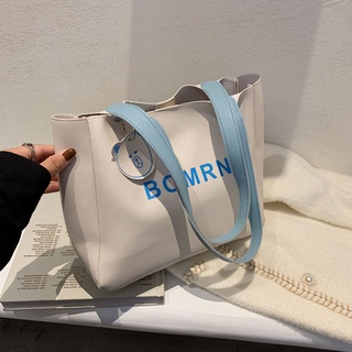 AlphaZ Túi Xách Da PU Màu Trơn Sức Chứa Lớn Thời Trang Cho Nữ