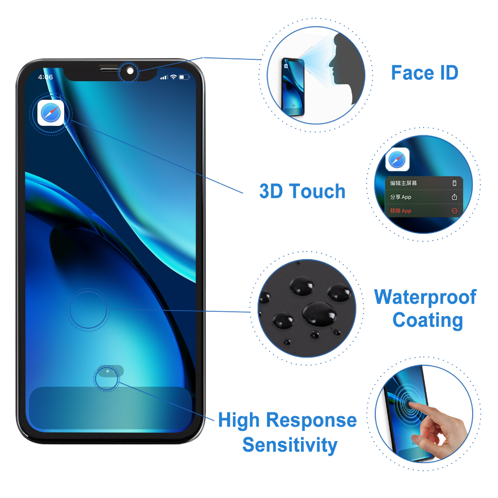 Màn Hình Cảm Ứng LCD 100% Thay Thế Cho iPhone XR