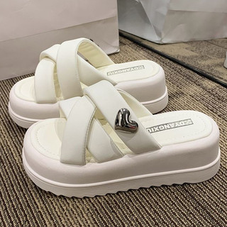 Juliet dép sandal nữ 6cm dép đi biển dép đế cao giày sandal Thoải Mái Xinh Xắn B28G0FH