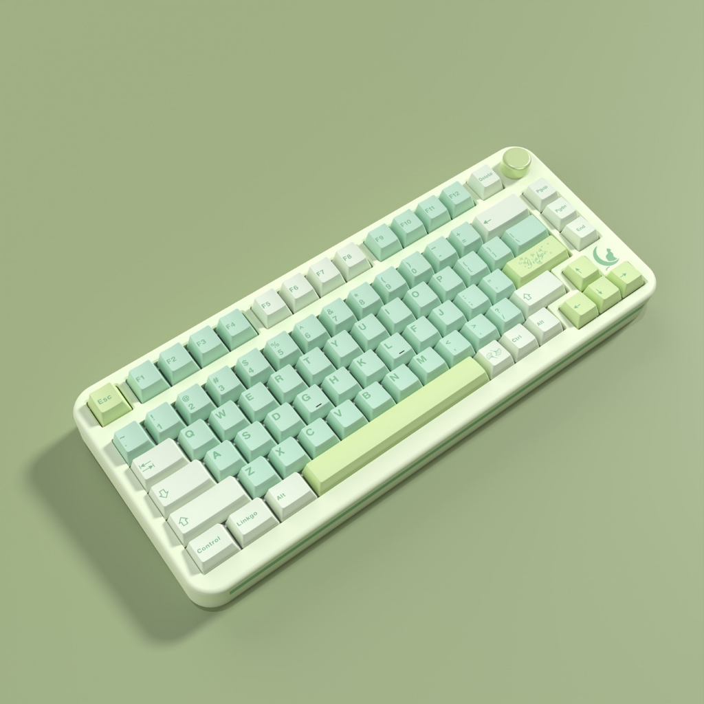 143 Phím bạch quả Keycaps MDA/Cherry  61/64/68/75/84/87/104/108 Dễ Thương PBT Dye Sub Bàn Phím Cơ Keycap