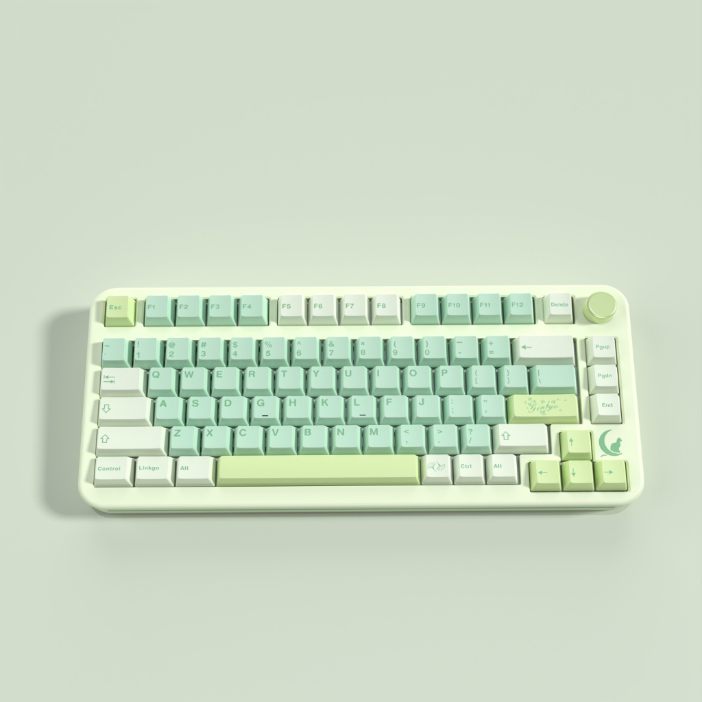 143 Phím bạch quả Keycaps MDA/Cherry  61/64/68/75/84/87/104/108 Dễ Thương PBT Dye Sub Bàn Phím Cơ Keycap
